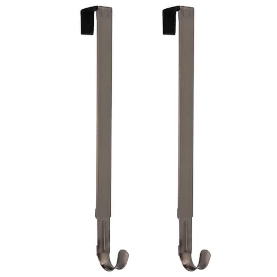 Haute Decor Adapt™ Brushed Nickel Adjustable Wreath Hanger, 2ct.